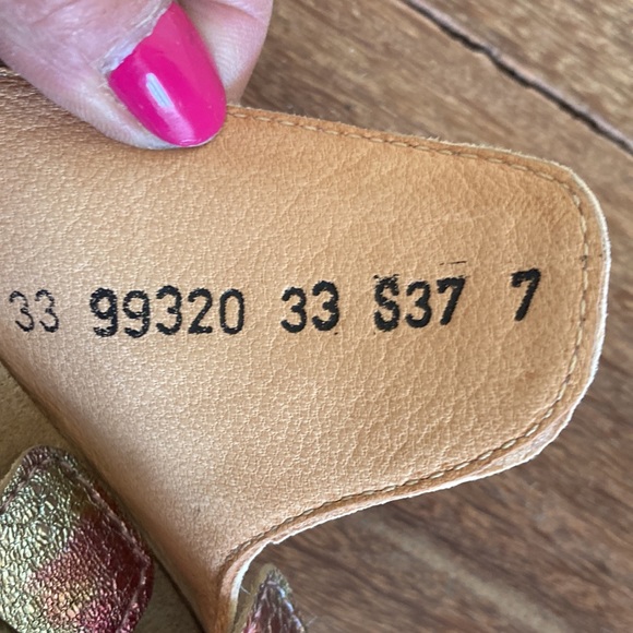 Think! Leather Metallic Slides with Adjustable Straps - Picture 4 of 7